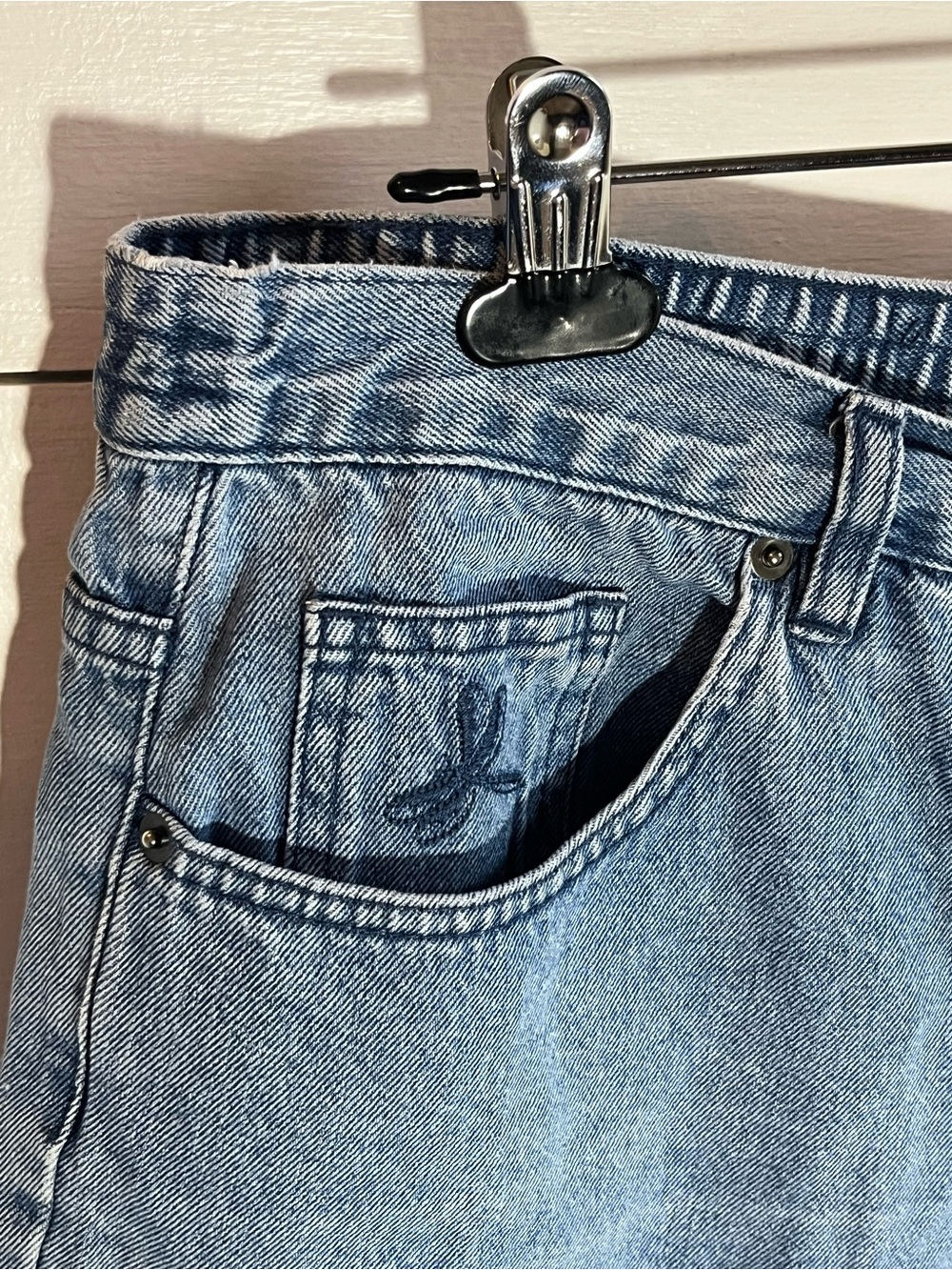 Tradition High-Rise Light Blue Denim Shorts - Picture 2 of 4